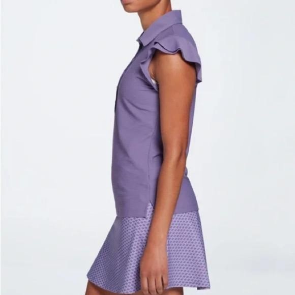 NWT Calia Women's Golf Flutter Sleeve Polo - Picture 3 of 4